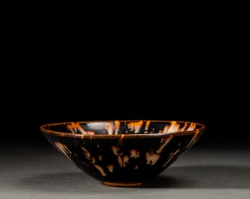 Jizhou Ware Flower Pattern Porcelain Bowl