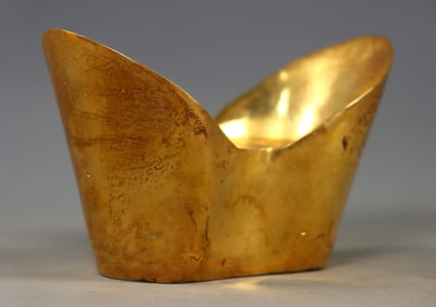 Gilt Bronze Ingot Ornament