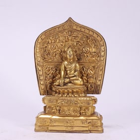 Gilt Bronze Sakyamuni Figure