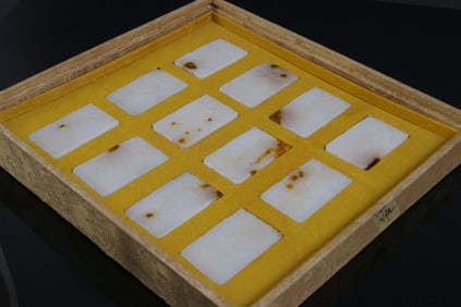 Group of Twelve Jade Carved Chinese Zodiac Pattern Pendant