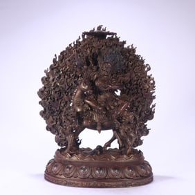 Bronze Guardian Figure