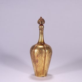 Gilt Silver Carved Phoenix Pattern Pot