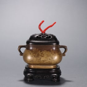 Bronze Double Ears Incense Burner
