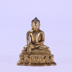 Gilt Bronze Sakyamuni Figure