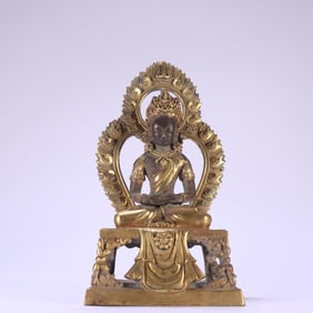 Gilt Bronze GuanYin Figure