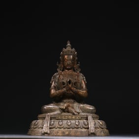 Gilt Bronze GuanYin Figure