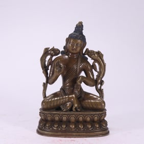 Bronze GuanYin Figure