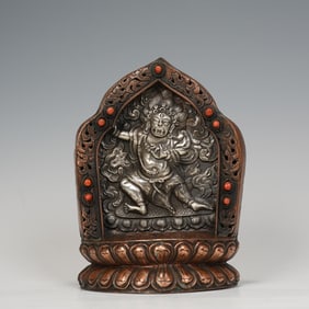 Tibetan Silver Mahakala Figure