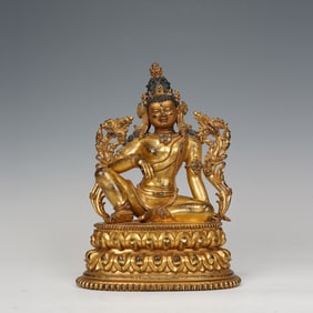 Gilt Bronze Avalokitesvara Figure