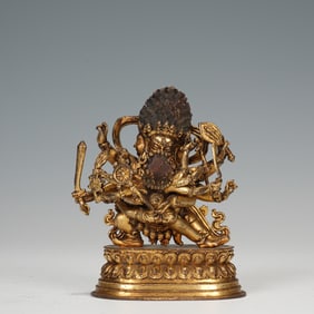 Gilt Bronze Yamantaka Figure