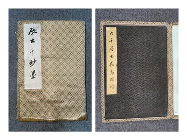 Chinese Drawing Flower and Bird Painting Album,Zhang Daqian Mark