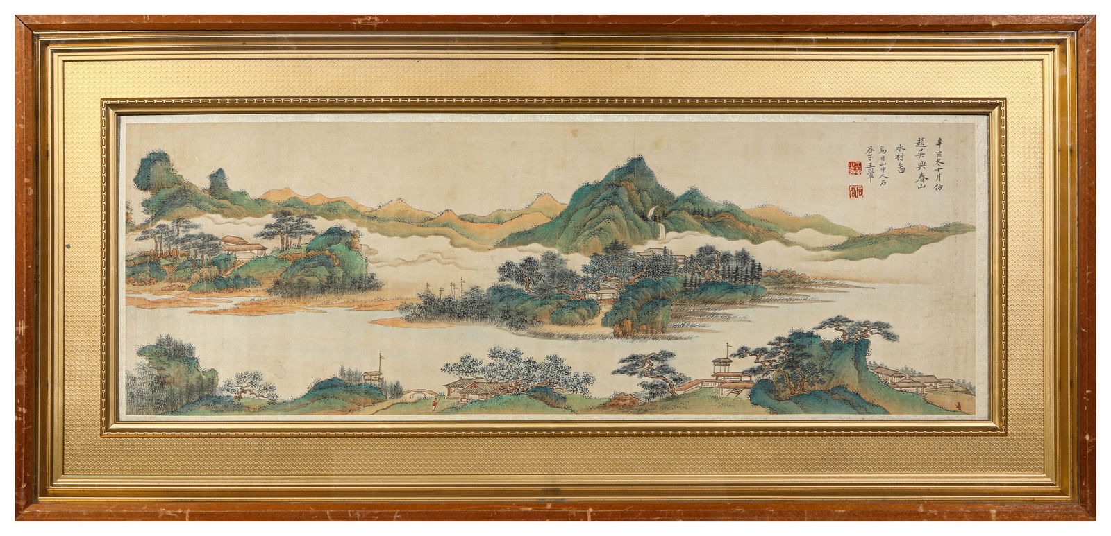 A Chinese Scroll Painting by Wang Hui: A Chinese Scroll Painting by Wang Hui (93.5 x 42.5cm)