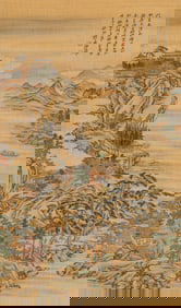 A Chinese Scroll Painting by Zhang Daqian