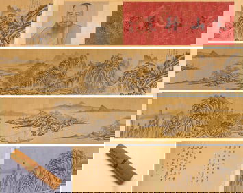 A Chinese Scroll Painting by Wang Yuanqi