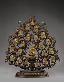 A set of 21 Tibetan Imperial Green Tara Statues
