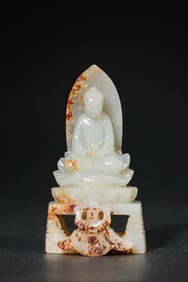 A Jade Bhaisajyaguru Statue