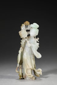 A Jadeite Figure Ornament