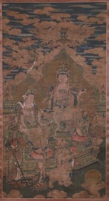 An Anonymous Chinese Scroll Painting of a Buddha