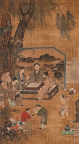 A Chinese Scroll Painting by Liu Guandao