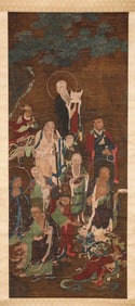 An Anonymous Chinese Scroll Painting of a Buddha