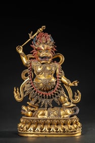 A Bronze Yama-raja Statue