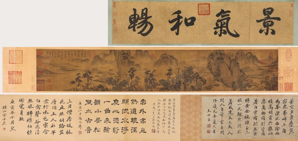 A Chinese Scroll of Painting by Liu Guandao
