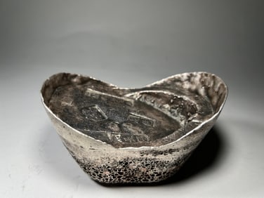 Silver Ingot Ornament
