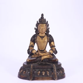 Gilt Bronze GuanYin Figure