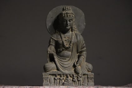 Stone Gandhara Figure