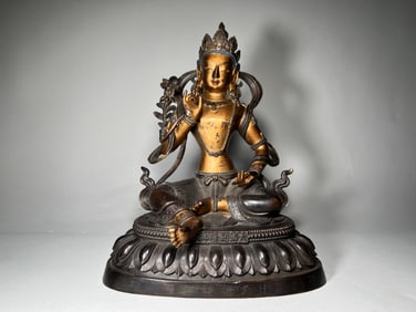 Gilt Bronze GuanYin Figure