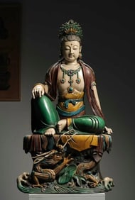 Sancai Glassware GuanYin Figure