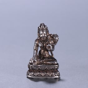 Silver GuanYin Figure