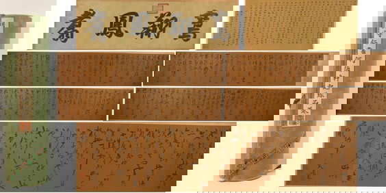 Chinese Writing Calligraphy Hand Scroll,Wang Shouren Mark