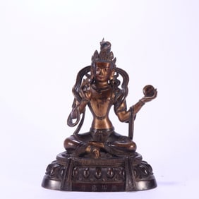 Gilt Bronze GuanYin Figure