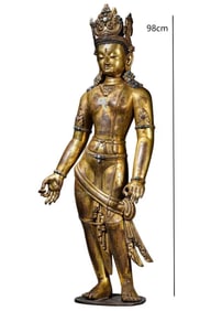 Gilt Bronze GuanYin Figure