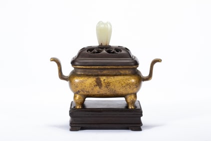 Bronze Double Ears Incense Burner