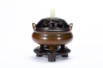 Bronze Double Ears Incense Burner
