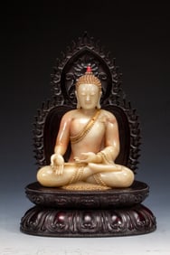 Shoushan Carved Sakyamuni Figure