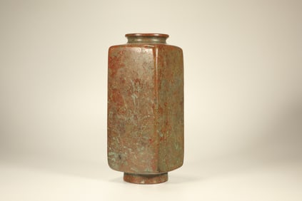 Bronze Cong Shape Vase
