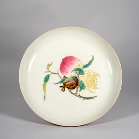 A BIG FAMILLE ROSE 'SANDUO'DISH