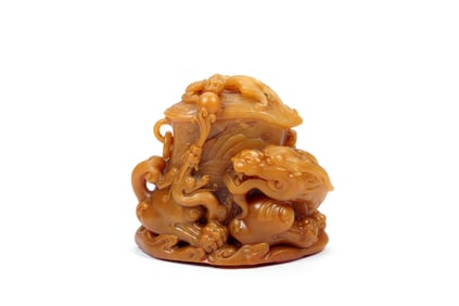 A TIANHUANG STONE 'DRAGON' SEAL