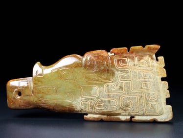 A HETIAN JADE BOAR