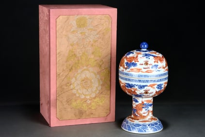 A QING QIANLONG 'DRAGON'IRON RED DOU