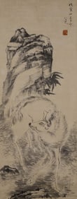 A CHINESE HAND PAINTING,BADASHANREN MARK