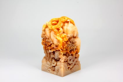 A SHOUSHAN STONE 'DRAGON'SEAL,XI