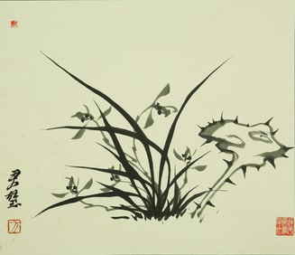 A CHINESE HAND PAINTING,FANG JUNBI MARK