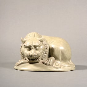 A CELADON PORCELAIN 'BEAST'ORNAMENT