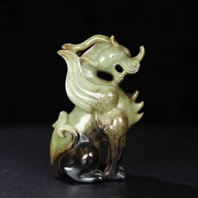 A HETIAN JADE DRAGON