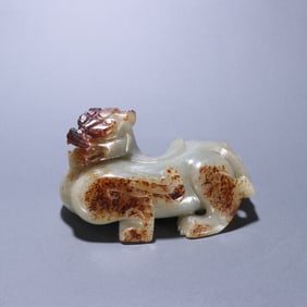 Jade Carved Beast Shape Ornament