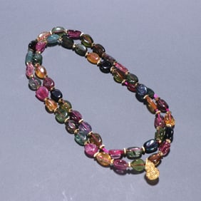 Tourmaline Bead Bracelet Necklace